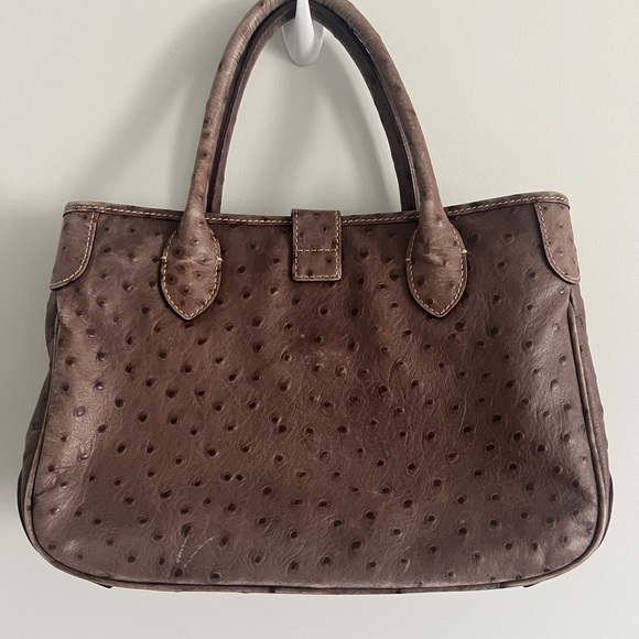 VTG DOONEY & BOURKE Ostrich Skin Bag - Picture 6 of 16